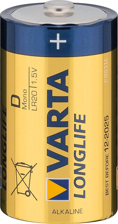 Produktbild Varta Longlife Mono 1.5/Al-Mn 4120 Stk.1 - Batterie - Mono (D) (1 Stk., D, 16000 mAh)