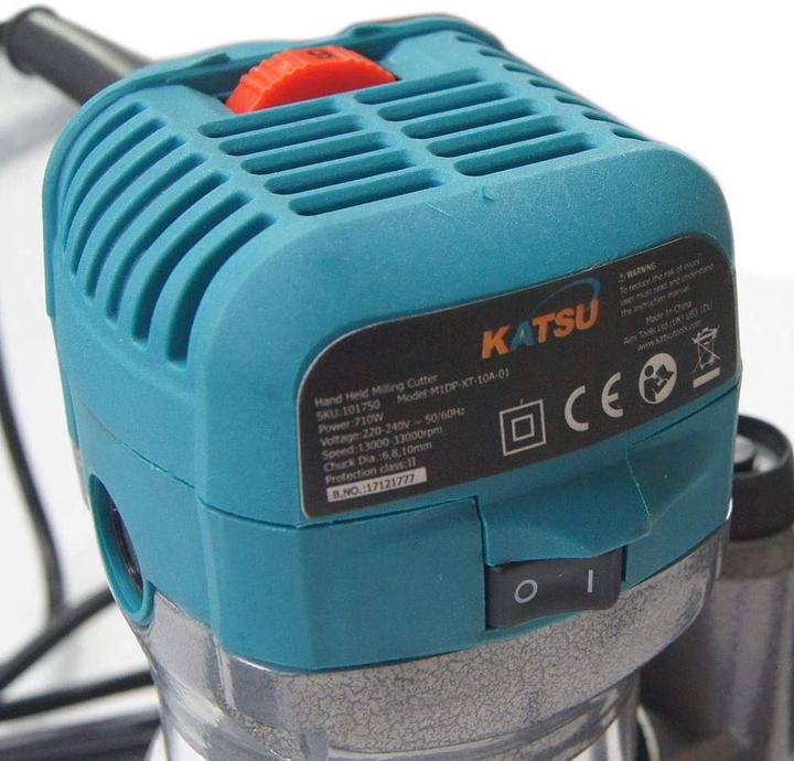 Produktbild Katsu Tools Oberfräse 710W, mit 3 Basen und 3 Spannzangen