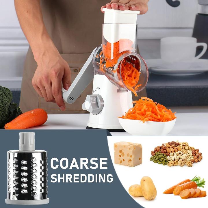 Image du produit Wuciray Trommelreibe mit 3 Trommelblättern