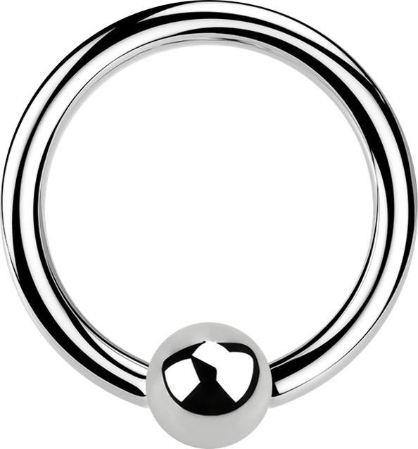 Star Piercing Micro Ball Closure Ring silber (ohne Messing, Chirurgenstahl 316L)