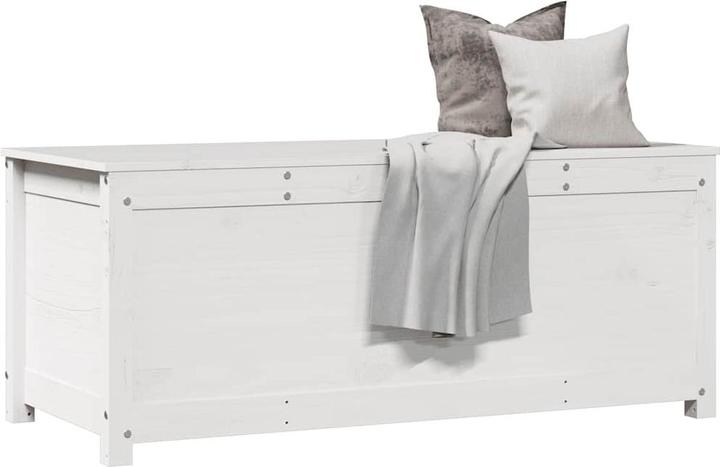 Produktbild VidaXL Truhe Weiss 110x50x45,5 cm Massivholz Kiefer,Farbe