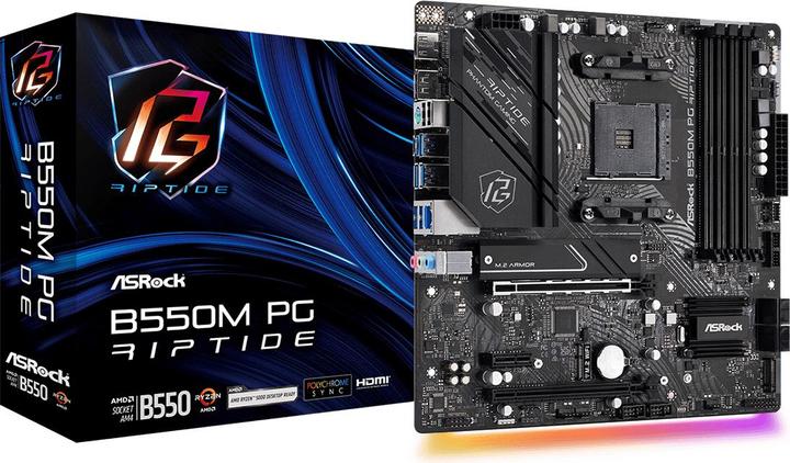 Produktbild AsRock B550M PG Riptide (AM4, AMD B550, mATX)