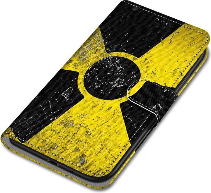 Actual product image Ueli Express iPhone 13 Mini Book Case Case with card compartment Radioactivity (Apple iPhone 13 mini)