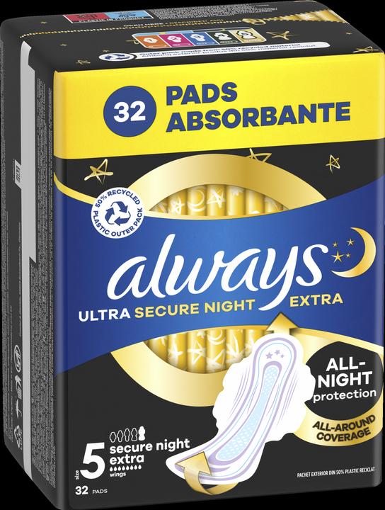 Actual product image Always Night Extra Plus Pads Wing 32CT (32 x)