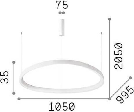 Immagine prodotto Ideal lux GEMINI LED lampada a sospensione 82W ottone bianco caldo 307701 (10000 lm)