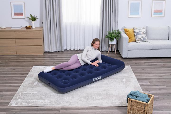 Image du produit Bestway Matelas gonflable 1 place avec pompe à pied intégrée 1,88 m x 99 cm x 28 cm