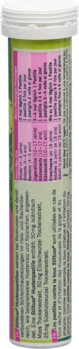 Nutritional values and ingredients Stiltuss Hustenpastillen (28 Piece)