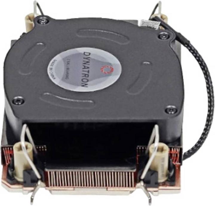 Actual product image Dynatron N12 Intel CPU Cooler 1U LGA4189-4-5 P4-P5 od P+ Cooler Copper with Vapour Chamber active with PW (26.30 mm)