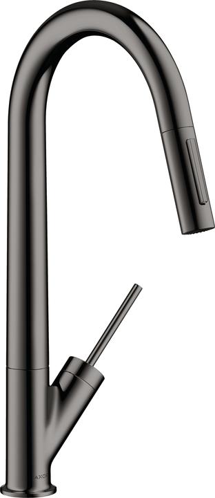 Actual product image hansgrohe AXOR Starck single lever kitchen mixer, ComfortZone270, pull-out spray, EcoSmart, 235mm pr