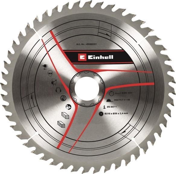 Einhell Stationary Saw Accessory, TCT circ saw blade 216x30 T48