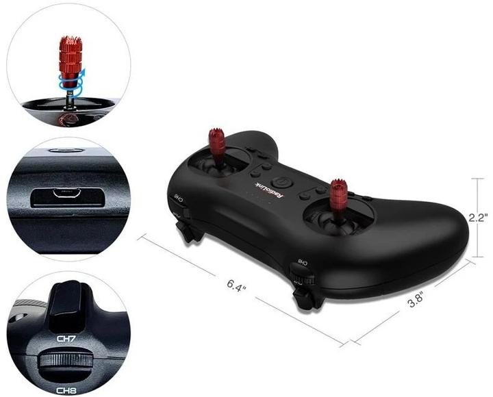 Actual product image RadioLink Remote control T8S-BT 2.4 GHz, 8 channel, with receiver