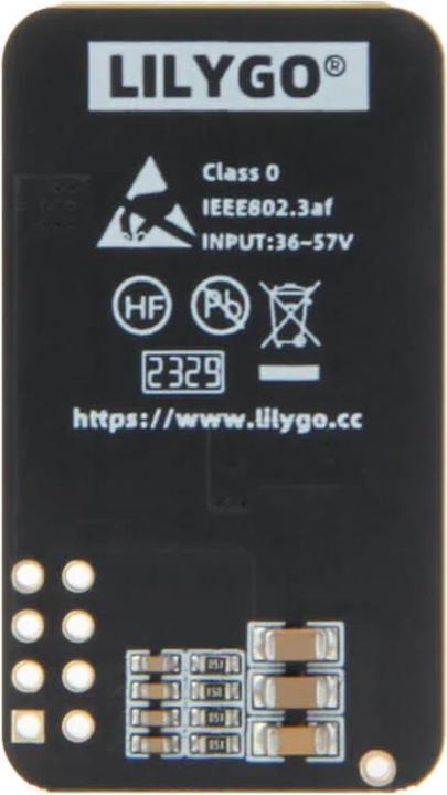 Actual product image Lilygo T-ETH-Lite POE Shield