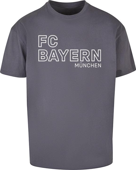 Actual product image FC Bayern München Logo Vertical Heavy Oversized Tee - 115359 (XXL)