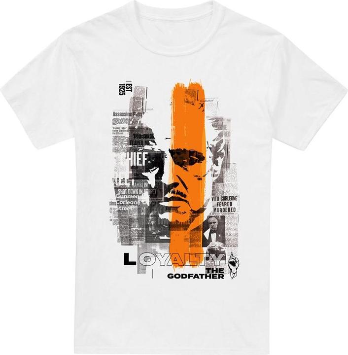 Immagine prodotto The Godfather Maglietta Don Vito Corleone Striscia di Giornale Uomo (4XL)
