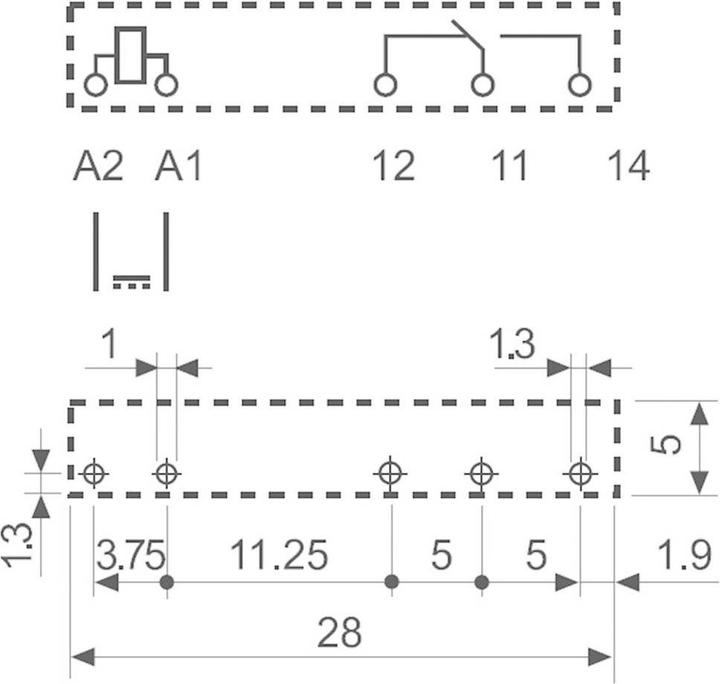 Actual product image Finder S.p.A. 34.51.7.024.5010 Print relay 24 V/DC 6 A 1 change-over contact 1 pc (34.51.7.024.5010)