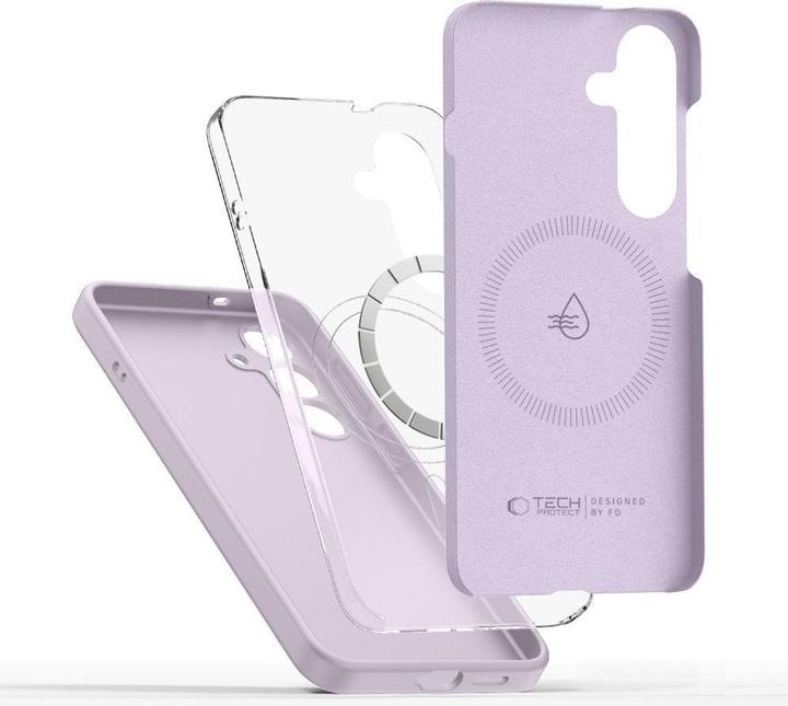 Produktbild 4Kom Tech-Protect Liquid Silicone MagSafe Case für Samsung Galaxy S25 Edge - Lila (Samsung Galaxy S25 Edge)