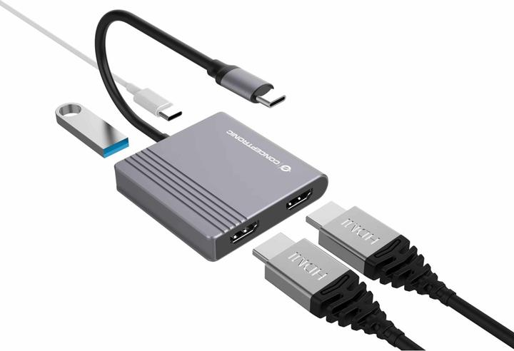Productafbeelding Conceptronic 4-in-1 USB 3.2 Gen 1 dockingstation (USB-C, 4 Havens)