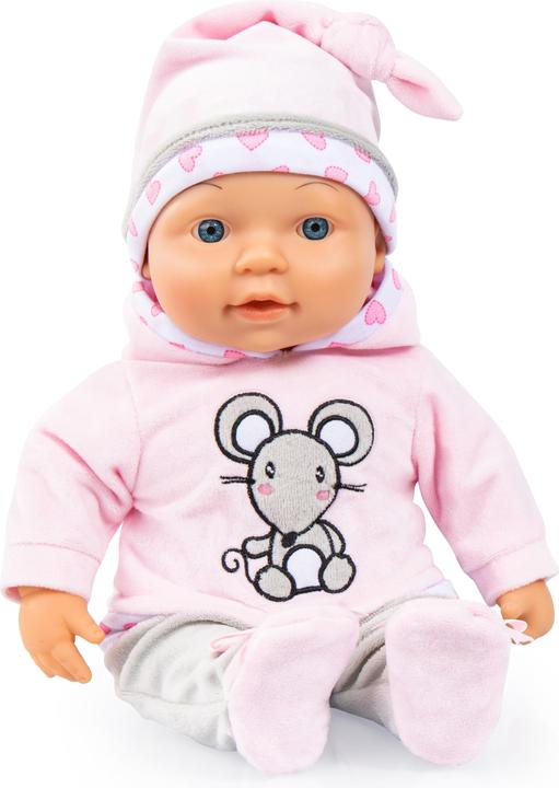 Produktbild Bayer Design 93844AA Babypuppe, rosa mit Mausmotiv