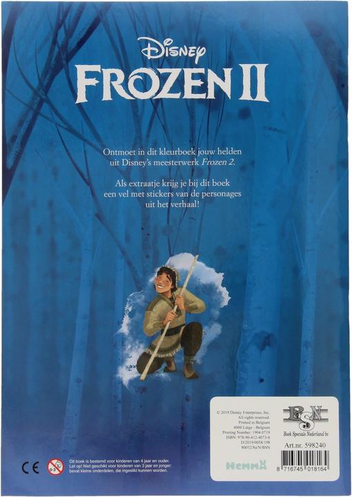 Image du produit Livre de coloriage Disney Frozen II avec autocollants