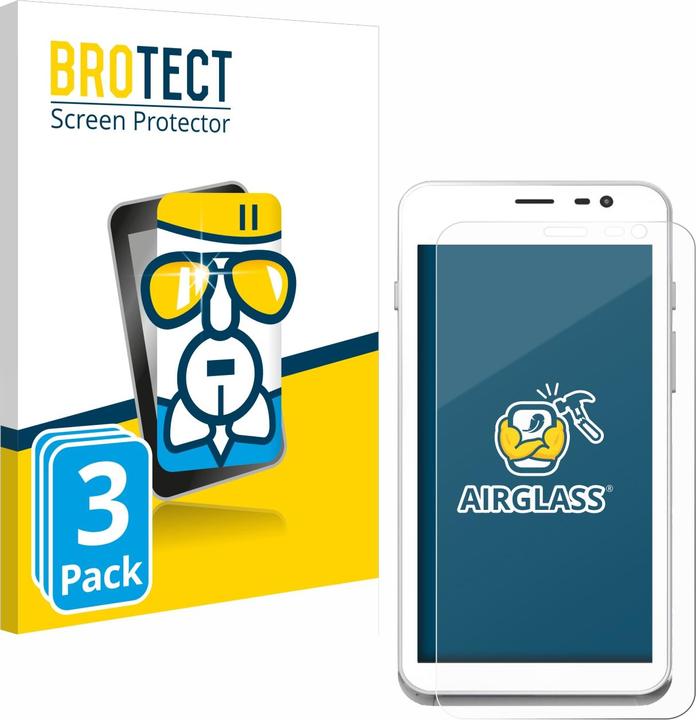 Actual product image BROTECT AirGlass bulletproof glass film (3 Piece, Oppo A77 (2022))