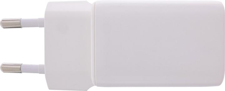 Actual product image InLine USB power adapter, charger, USB-A + USB-C, 33W, Power Delivery + Quick Charge, white (33 W)