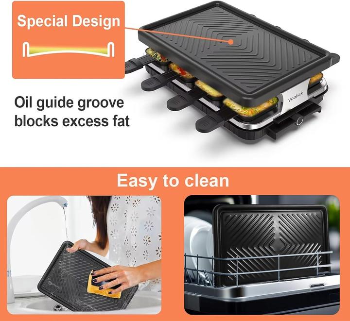 Produktbild Voohek Raclettegrill für 8 Personen