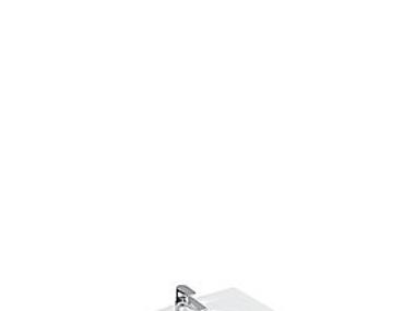 Immagine prodotto Villeroy & Boch Lavabo ViCare accessibile con sedia a rotelle 60 x 49 cm bianco 71196101 (490 mm, 600 mm)