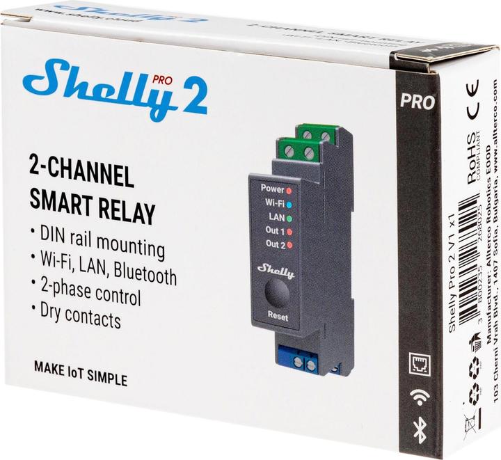 Produktbild Shelly Pro 2 (Schaltaktor)