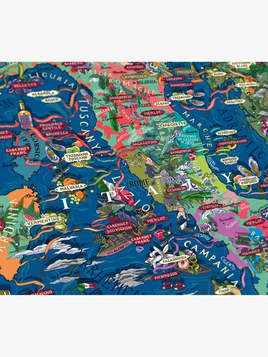 Produktbild Water & Wines Puzzle Wine Italy lindgrün (1000 Teile)