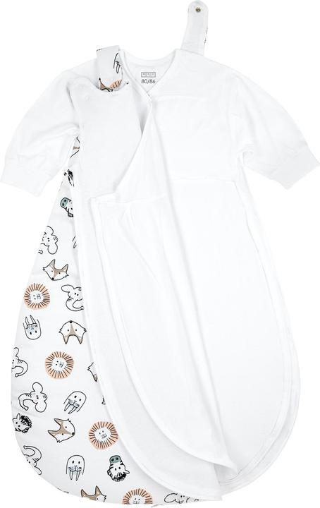 Produktbild Meyco Schlafsack Jersey 2-tlg 74/80 Animal (80 cm, 2.5 TOG)