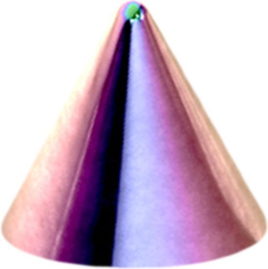 Star Piercing Cone farbig (Chirurgenstahl 316L)