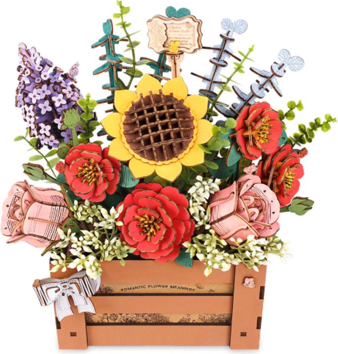 Produktbild Robotime Modellbausatz 'Wooden Bloom Box' (658 Teile)