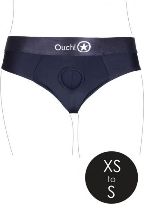 Actual product image Ouch! Vibrating Strap-on Thong - Removable Straps - XS/S (XS)