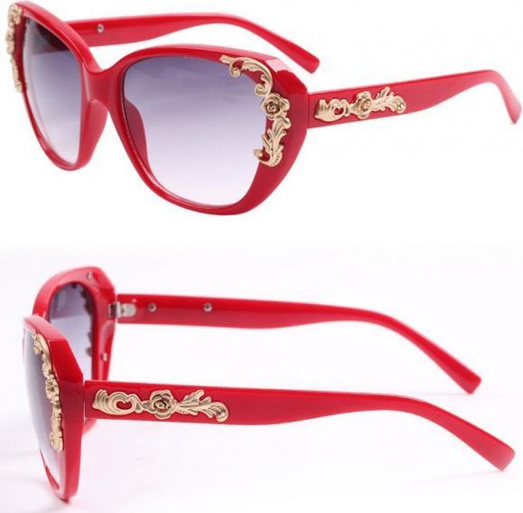 Actual product image Hermex Ladies Elegant Sunglasses UV400 - Red