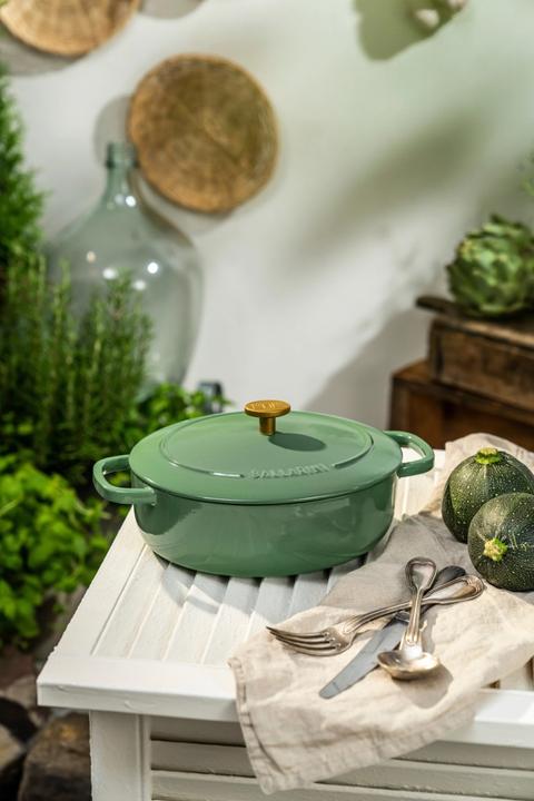 Image du produit Ballarini Bellamonte Cocotte 23 cm, ovale, Vert (23 cm, Cocotte + faitout, Fonte)