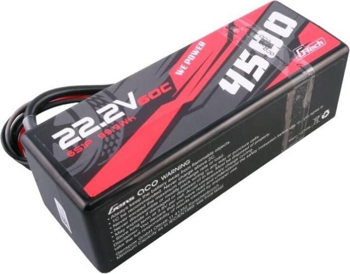 Produktbild Gens Ace G-Tech 4500mAh 6S1P 22.2V 60C HardCase RC car Lipo Battery 14 (22.20 V, 4500 mAh)