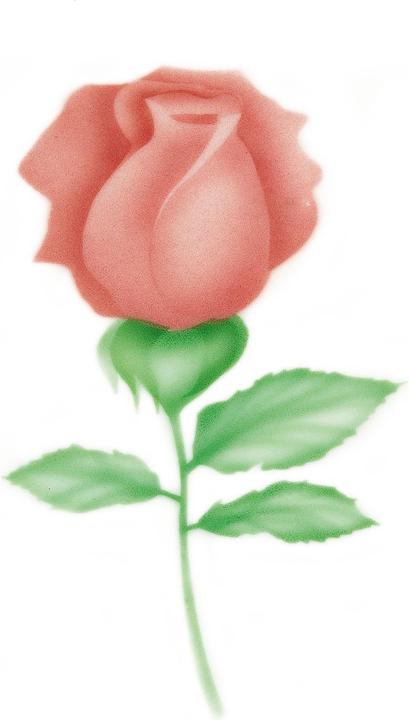 Immagine prodotto Martellato aerografo stencil rosa mezzo aperto