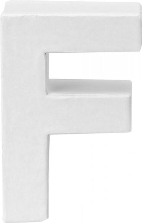 Glorex Lettre F en carton 10x3,5cm