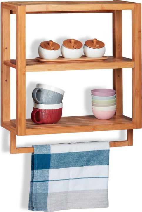 Actual product image Relaxdays Wall Shelf (52 x 21 x 58.5 cm)