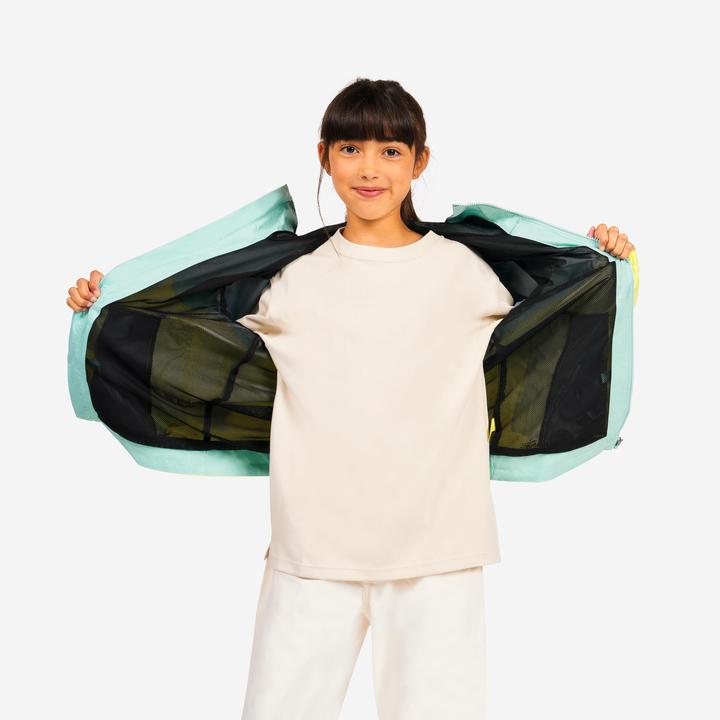 Image du produit Tribord Veste de voile imperméable Enfant - veste de pluie Sailing 100 bleu jaune citron