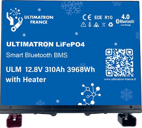 Ultimatron ULM-12V-310Ah POLAR LiFePO4 Untersitz-Versorgungsbatterie (mit Heater) (12.80 V, 310 Ah)