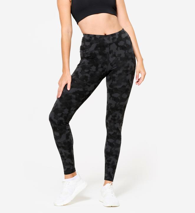 Domyos Women's Cotton Fitness Leggings - Slate Grey (W38)