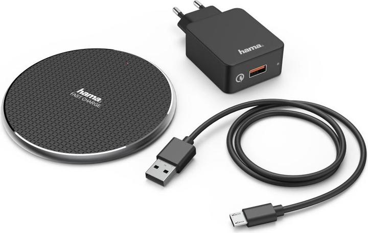 Produktbild Hama QI-FC10 Induktive Ladematte + AC-Netzteil (10 W)