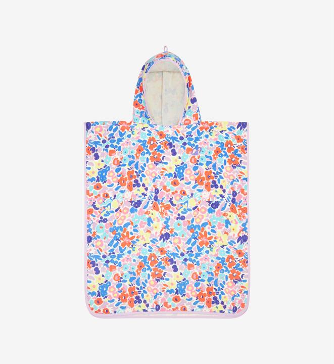 Olaian Poncho surf Enfant de 110 à 135 cm - 500 Daisy multicolore (75 x 60 cm)