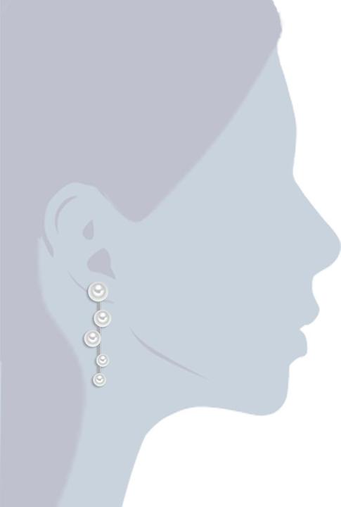 Produktbild Lulu & Jane Damen Messing Muschelkernperle silber - 29495 (Messing)