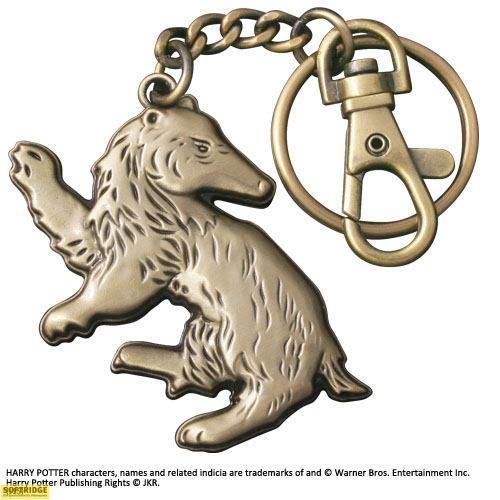 Actual product image Noble Collection Harry Potter porte-clés métal Hufflepuff 7 cm