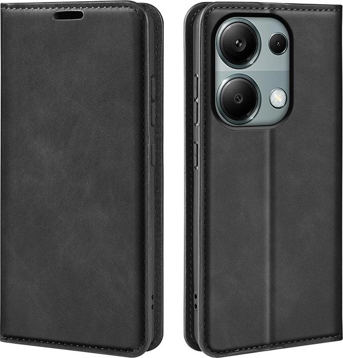 Produktbild Cover-Discount Poco M6 Pro / Redmi Note 13 Pro 4G - Stand Case schwarz (Xiaomi Redmi Note 13 Pro 4G)