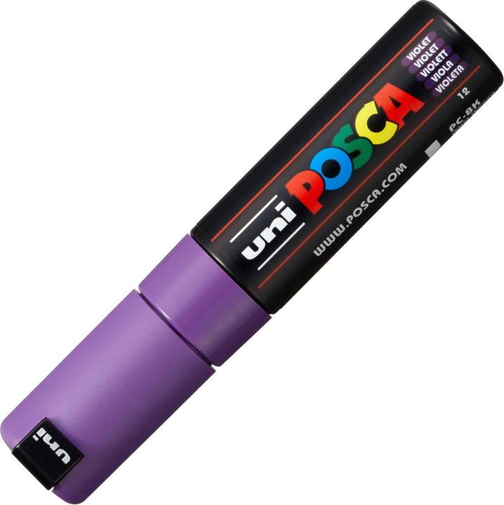 Actual product image Posca Marker PC-8K wedge tip (Violet, 8 mm, 1 x)