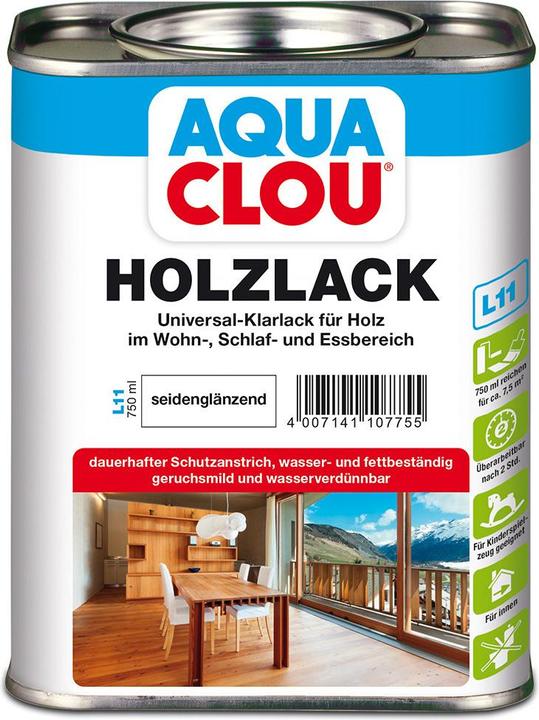 Produktbild Clou Aqua Holzlack L11 (Farblos, 0.75 l)