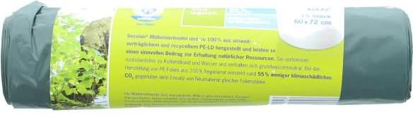 Actual product image Secolan Bin liners 60.0 l green 30.0 µm, 15 pcs. (15 x, 60 l)